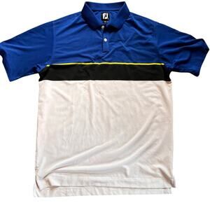 FootJoy Color Theory LIsle Knit Collar Men's Polo.  Size Large